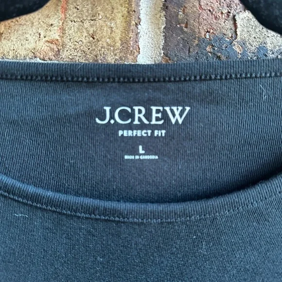 J. Crew Black Short Sleeve Blouse - Picture 2 of 8
